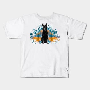 Beauceron Dog Stencil Kids T-Shirt